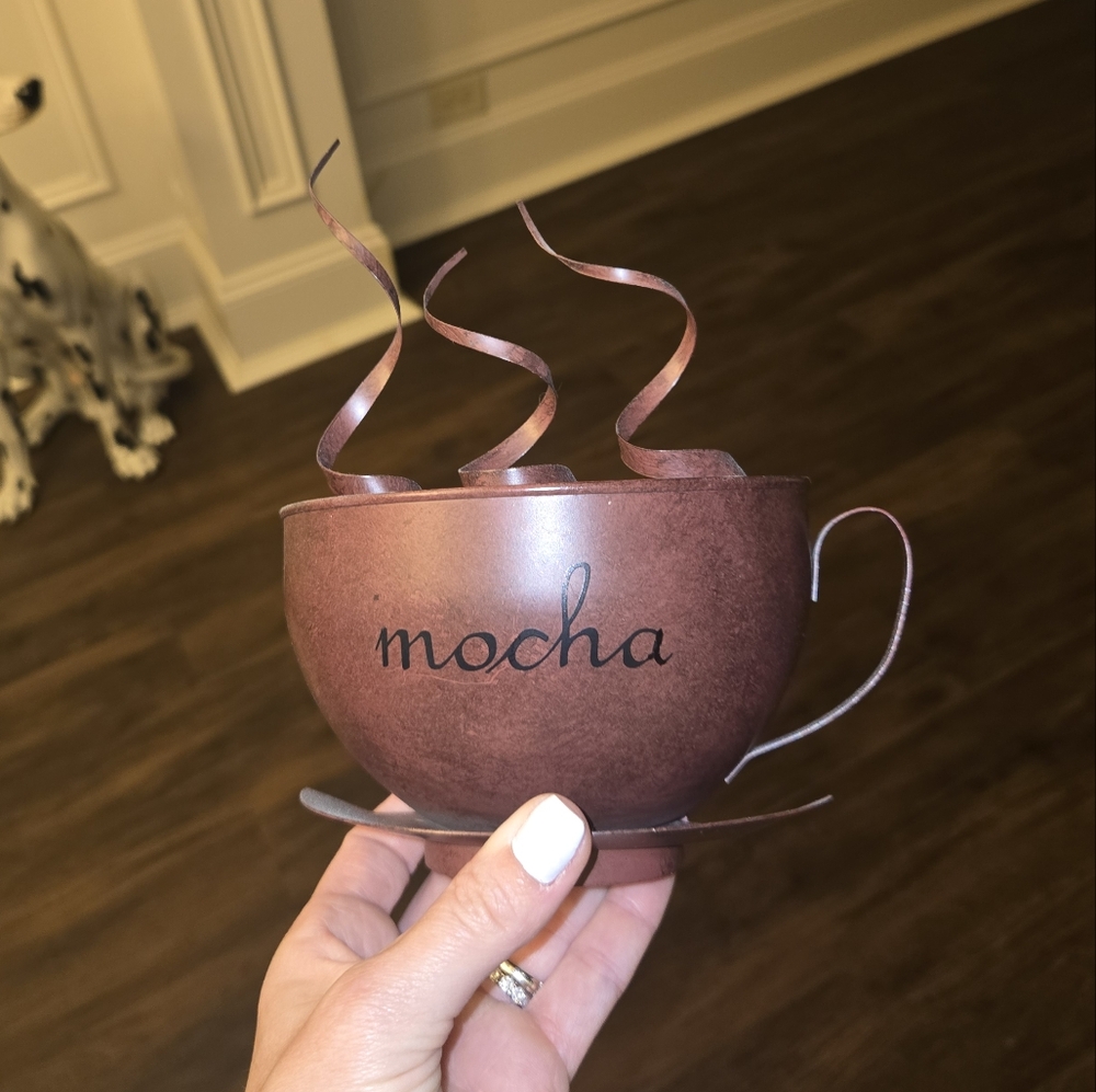 Mocha Brown Decorative Wall Decor Cup - Picture 2 of 6